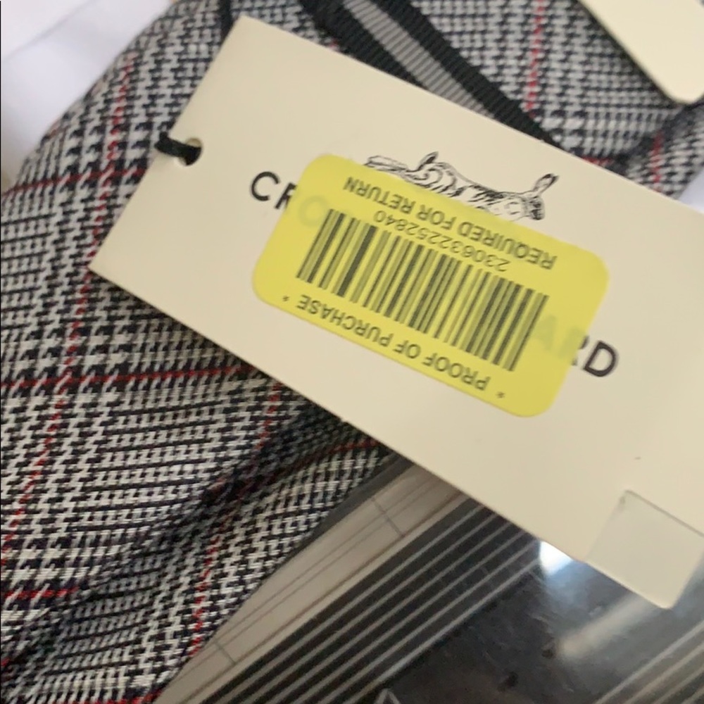 NWT CROSBY & HOWARD BLACK WHITE & RED TIE - Picture 6 of 8